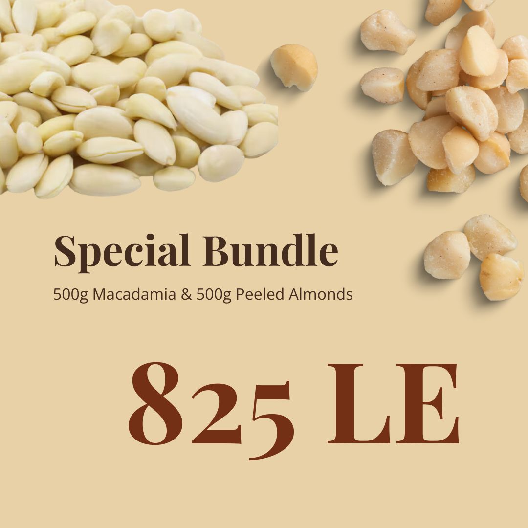 **500g Macadamia & 500g Almonds